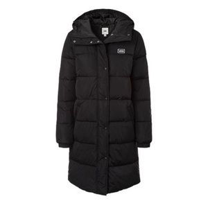 women’s vans mid length puffer jacket